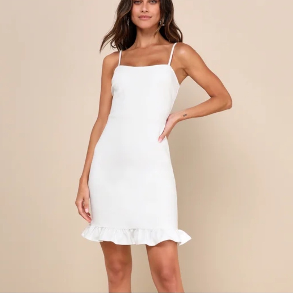 Spoonful of Sass White Ruffled Bodycon Mini Dress
Lulus